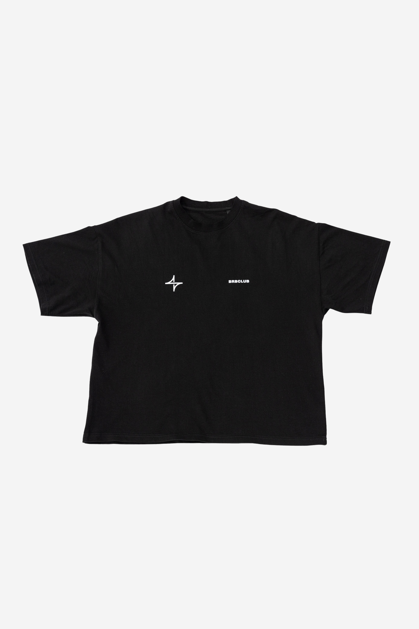 T-Shirt Black Drop Front